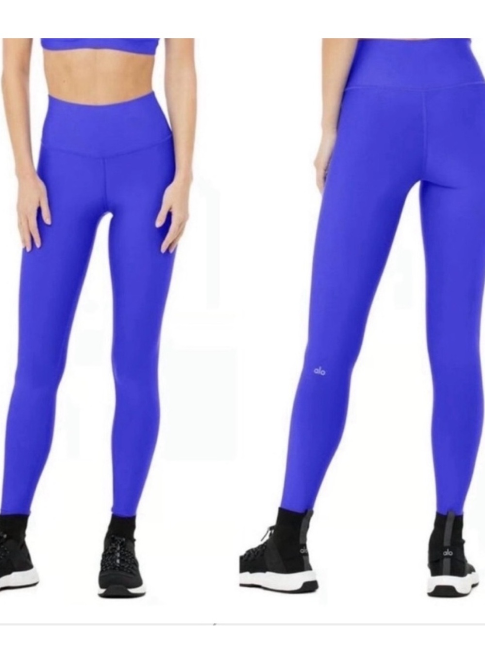 ALO Airlift High Waist 7/8 Leggings in Electric Safire Royal Blue XXS